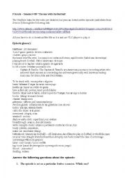 English Worksheet: An episode of the TV serie 