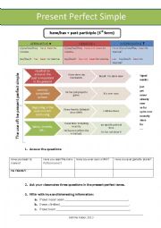 English Worksheet: Present Perfect Simple (use/exercises/games)