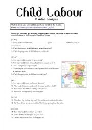 English Worksheet: Child labour - a webquest