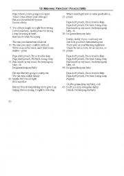 English Worksheet: Madonna - Papa Dont Preach (Worksheet)