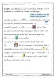 English Worksheet: story telling