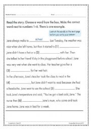 English Worksheet: story telling