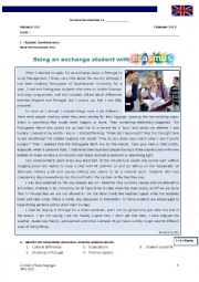 English Worksheet: Erasmus Exchange