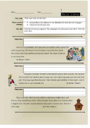 English Worksheet: Reading Comprehension: Writing Main Ideas