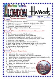 English Worksheet: Harrods