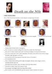 English Worksheet: Death on the Nile - Agatha Christie