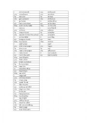 English Worksheet: irregular verbs flash-cards