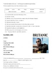 English Worksheet: I CRY - FLO RIDA