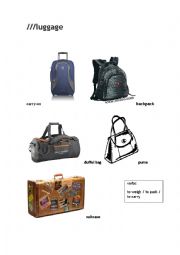 English Worksheet: Luggage
