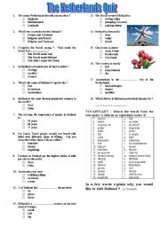 English Worksheet: The Netherlands - quiz