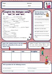 English Worksheet: 5th grade revisions