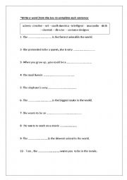 English Worksheet: quiz