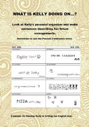 English Worksheet: Present Continuous for future arrangements