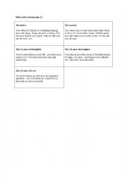 English Worksheet: role cards