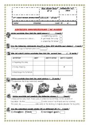 English Worksheet:  8 th mid term exam N2