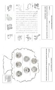 English Worksheet: Animals & Family