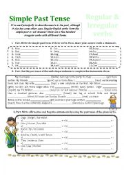 Simple Past Tense (Regular and Irregular verbs) 