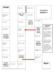 Gerund or Infinitive Boardgame