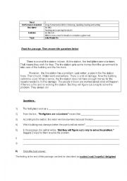 English Worksheet: pbs reading B1 D1 E3 form 2 2013