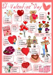 English Worksheet: St Valentine�s Day - multiple choice quiz