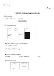 English Worksheet: worksheet 9th form.lesson 17