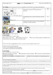 English Worksheet: unit3lesson6 The Brain Drain