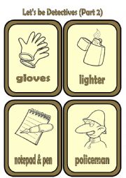 English Worksheet: Lets be Detectives!