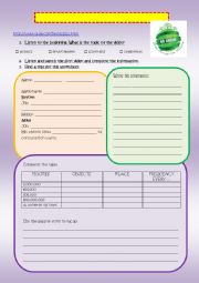 English Worksheet: environment passive form and should