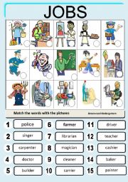 English Worksheet: JOBS