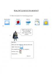 English Worksheet: The Weather