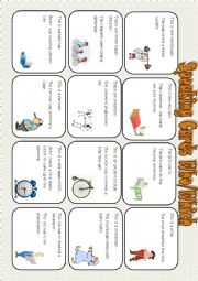 English Worksheet: speaking cards (who/which)