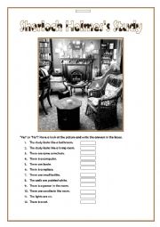 English Worksheet: Lets be Detectives - Sherlock Holmess Study