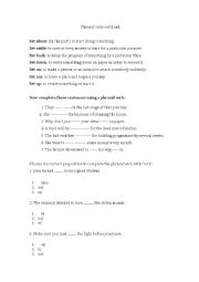 English Worksheet: phrasal verbs