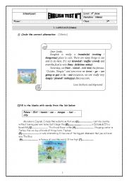 English Worksheet: Test