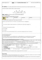 English Worksheet: unit3lesson7: Scientists Achievements