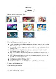 English Worksheet: cinderella story