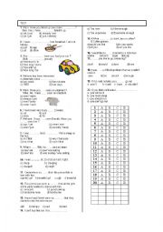 English Worksheet: 8TH GRADE 2ND TEST 2ND TERM 