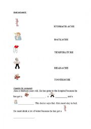 English Worksheet: ARE YOU FEELING WELL?