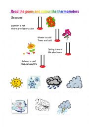 English Worksheet: Weather poem