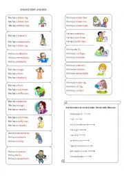 English Worksheet: health test