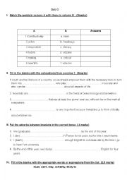 English Worksheet: quiz