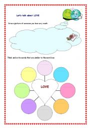 English Worksheet: LOVE
