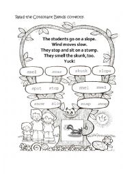 English Worksheet: Consonant Blends