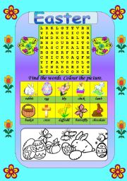 English Worksheet: Easter worksheet