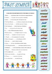 English Worksheet: Past Simple Tense