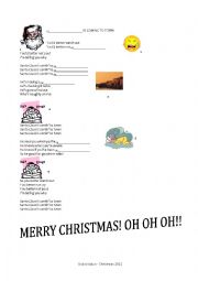 English Worksheet: Santa Claus is coming to town