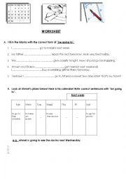 English Worksheet: to be going to(2)_worksheet