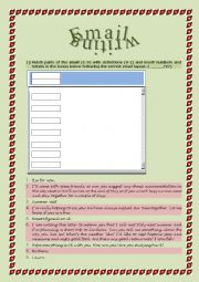 English Worksheet: email writing