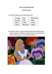 English Worksheet: Alice in Wonderland part 5
