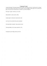 English Worksheet: Therapist